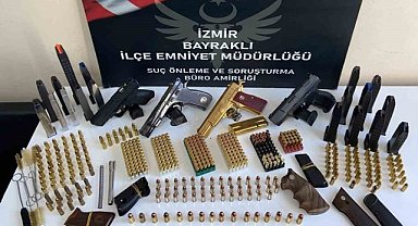 İzmir'de operasyon! Ev değil, sanki cephanelik