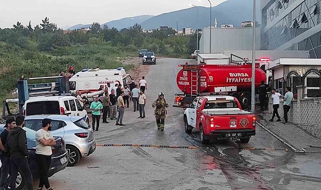 Kestel'deki tekstil fabrikasında baca tutuştu!