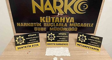 Kütahya'da otobüsteki yolcuda uyuşturucu ele geçirildi