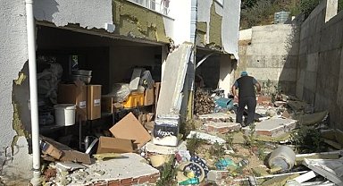 Nilüfer'de 3 katlı binada doğal gaz patlaması! 1 yaralı