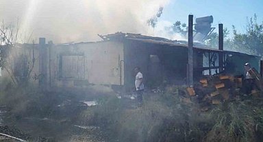 Ortaca'da tek katlı müstakil evde yangın