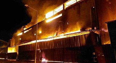 Tekkeköy OSB'de fabrika yangını