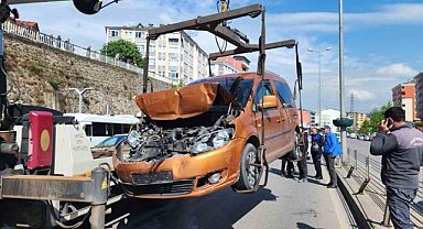 Zonguldak Ereğli'deki kazaya 3 araç karıştı