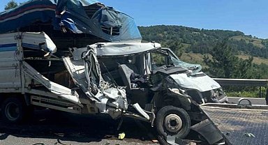 Bursa-Ankara karayolu İnegöl geçişinde kaza: 2 yaralı