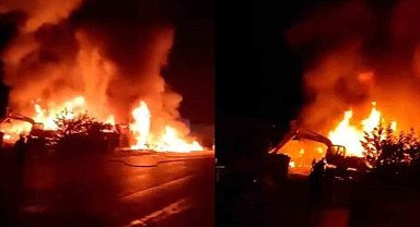 Bursa'daki Hurdacılar Sitesi'nde yangın çıktı