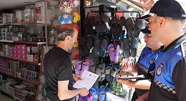 Gürsu'daki esnaflara mektuplar dağıtıldı