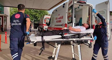 İnegöl'de arıların saldırdığı şahıs zor kurtuldu