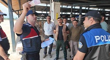 İnegöl'de jandarma ve polisten satıcılara bilgilendirme