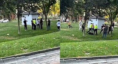 İnegöl'de korna bahanesiyle grup kavgası çıktı