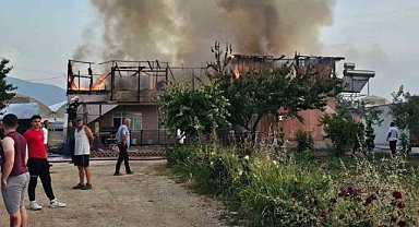 Orhangazi'de işçilerin konakladığı evde yangın!