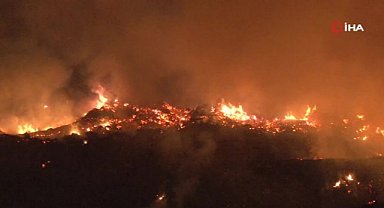 Sarıyer'de otluk alanındaki yangına müdahaleye başlandı!