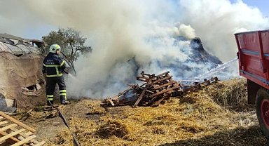 Bursa'da saman balyaları alevlere teslim oldu