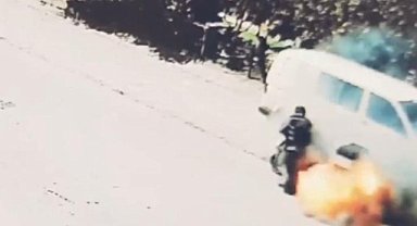  Sürücü canını zor kurtardı