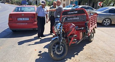 Tarladan dönen aile kaza yaptı: 1 yaralı