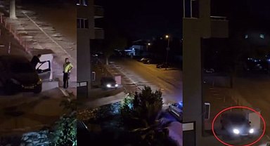 Bursa'da alkollü sürücünün otomobili duvara takıldı!