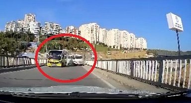 Bursa'da minibüsün dereye uçtuğu anlar görüntülendi