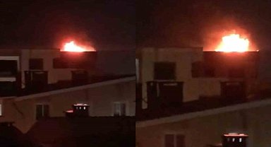 Bursa'da şüpheli çatı yangını! 1 kişi aranıyor