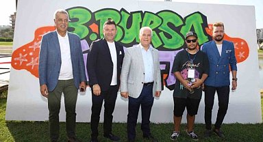 Bursa'daki 3. Graffiti Şenliği'nden renkli görüntüler