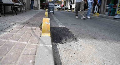 Bursa'daki çukur onarıldı, düşme olayları son buldu