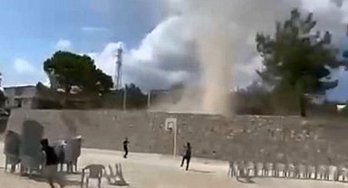 Bursa'daki hortum korkuya yol açtı