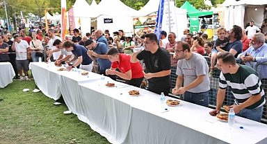 Bursa Gastronomi Festivali'nde cantık yeme yarışması düzenlendi