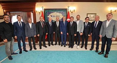 Bursa Valisi Ayyıldız'a BGC heyetinden ziyaret