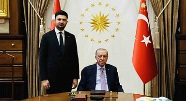 Cumhurbaşkanı Erdoğan, Bursaspor Başkanı Çelik'i kabul etti