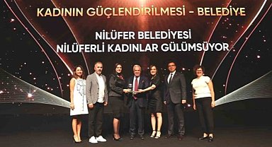 Nilüfer Belediyesi, ödülünü İstanbul'daki törende aldı