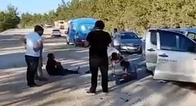 Nilüfer'de iki araç birbirine girdi! 6 yaralı