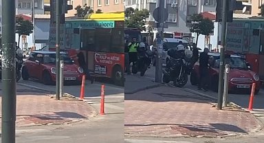 Yıldırım'da ceza verilen şahıs kendi aracına saldırdı!