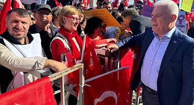 Başkan Bozbey'den CHP mitingine destek