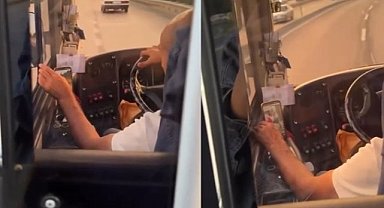 Bursa'da özel halk otobüsü şoförünün sorumsuzluğu!