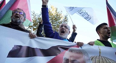 Bursa'da Yahya Sinvar'ın gıyabi cenaze namazı kılındı