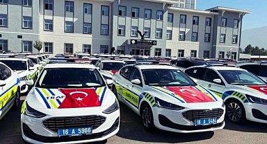 Bursa Emniyeti'ne 235 yeni araç teslim edildi