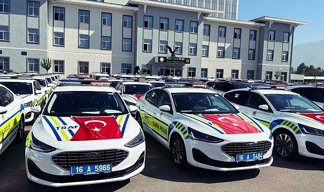 Bursa Emniyeti'ne 235 yeni araç teslim edildi