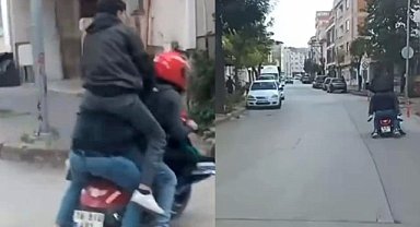 İnegöl'de trafiği tehlikeye sokan motosikletlilere ceza