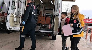 İnegöl'de 2 otomobilin çarpıştığı kazada 7 yaralı