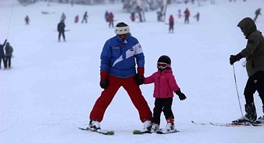 Yılın son hafta sonunda Uludağ'a akın