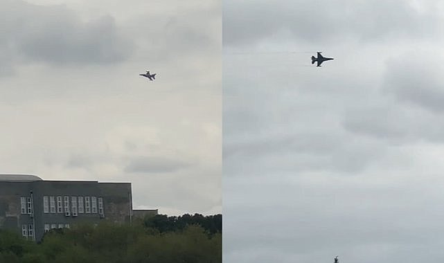 Bursa semalarındaki uçaklar merak konusu oldu