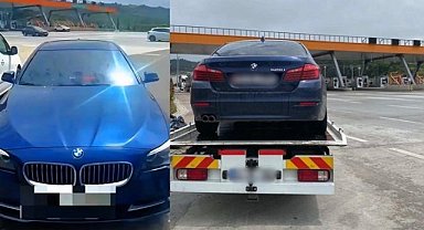 Bursa'da Otoyol Jandarması çakarlı otomobile gerekeni uyguladı