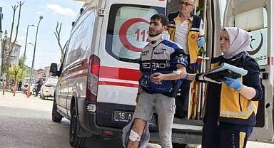 İnegöl'de otomobille motosikletin karıştığı kazada 1 yaralı