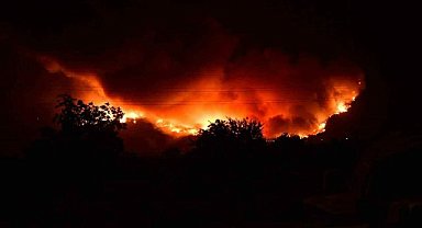Bursa'da gece kızıla döndü