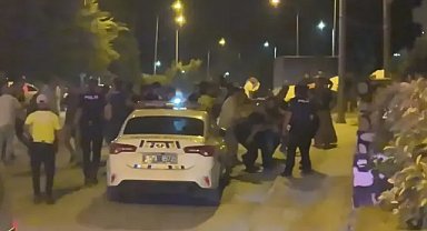 Bursa'da gece yarısı ortalık fena karıştı