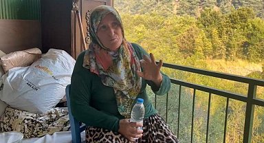Bursa’daki yangının ortasında kalan kadın o anları anlattı