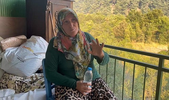Bursa’daki yangının ortasında kalan kadın o anları anlattı