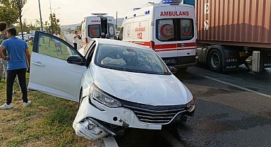 Bursa’da cip ile otomobil çarpıştı: 2 yaralı