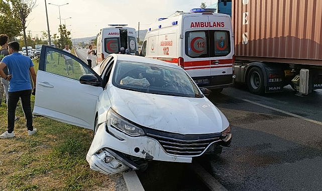 Bursa’da cip ile otomobil çarpıştı: 2 yaralı