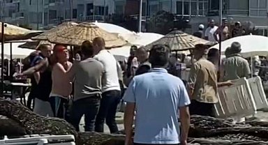 Bursa’da halk plajında şezlong kavgası