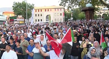 Bursa’da yüzlerce kişi Gazze için yürüdü