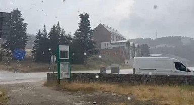 Bursa, Uludağ'a 10 dakikalık yaz yağmuru